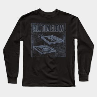All Time Low Technical Drawing Long Sleeve T-Shirt